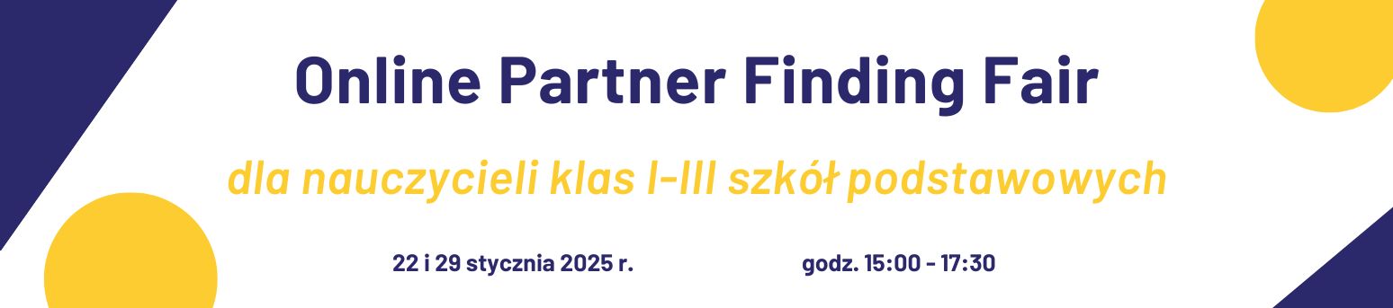 Online Partner Finding Fair dla nauczycieli klas I-III organizowany przez francuskie biuro eTwinning w języku angielskim