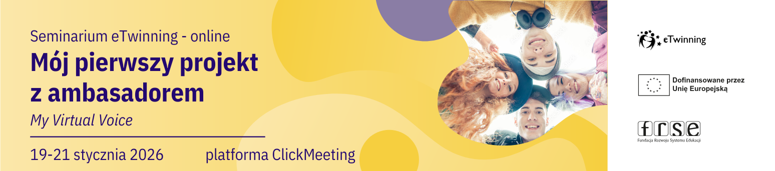 Mój pierwszy projekt eTwinning z Ambasadorem:  “My Virtual Voice”