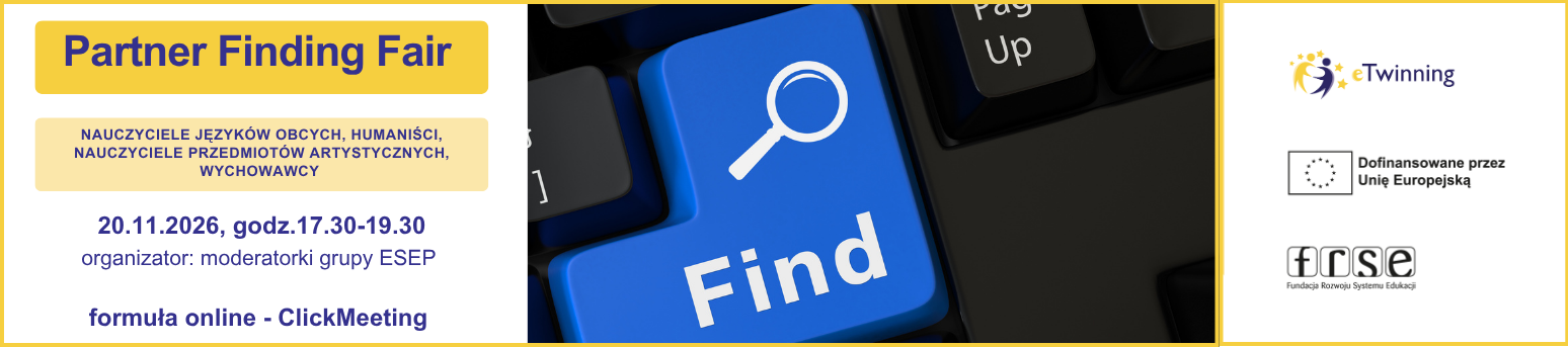 Online Partner Finding Fair – znajdź partnera do projektu eTwinning!